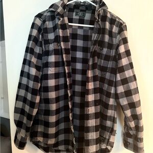 G.H. Bass & Co. Black and White Checkered Shirt